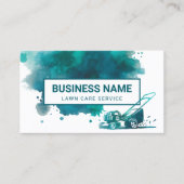 Waterverf gazon zorg & landschapsarchitectuur serv visitekaartje (Voorkant)