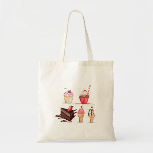 Waterverf gebakken banketbakkerswaren koekjes geba tote bag