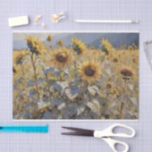 Waterverf Gebied van Zonnebloemen Decoupage Tissuepapier (Craft)