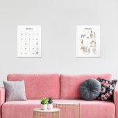 Waterverf Geboorte Adventskalender Muurkunst Sets (Woonkamer)