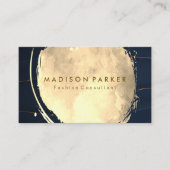 Waterverf geborsteld goud visitekaartje (Voorkant)