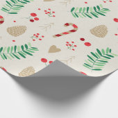 Waterverf geeft kerstcadeautjes voor ompakken cadeaupapier (Hoek)