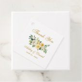 Waterverf Geel Bloemengoud Bruiloft Dank u Bedankjes Labels (In situ)