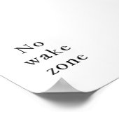 Waterverf geen waakzoneprint poster (Hoek)