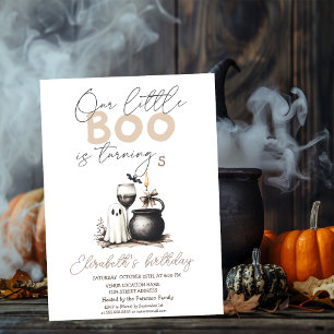 Waterverf Geest Glas Kaars Halloween Kaart
