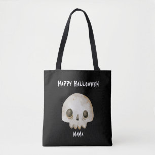 Waterverf Geest Skelet Gelukkig Halloween Mama Draagtas