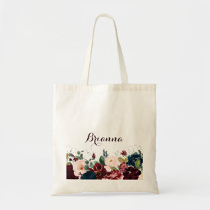 Waterverf geïllustreerde Herfst Bridesmaid Canvas  Tote Bag