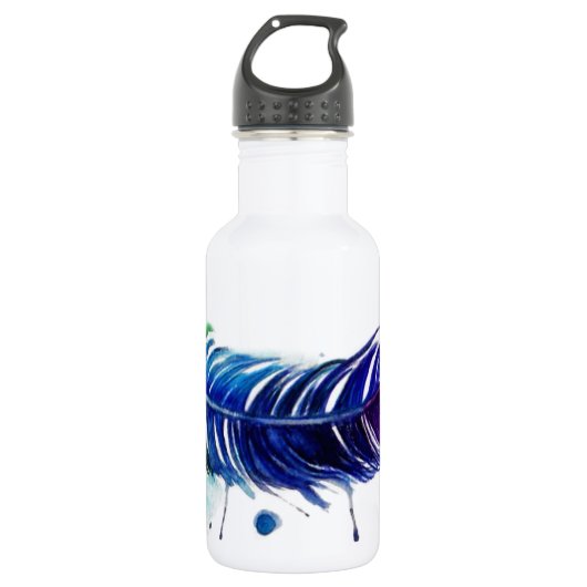 Waterverf gekleurde doezelaar waterfles  (Voorkant)