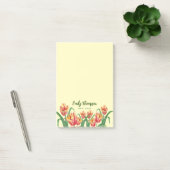 Waterverf gele papegaaiachtigen post-it® notes (Kantoor)