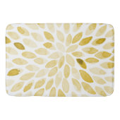 Waterverf gele penseelstreken badmat (Voorkant)