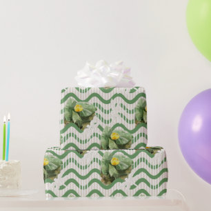 waterverf gele waterlelie Patroon Cadeaupapier