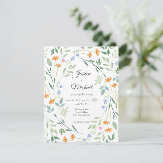 Waterverf gemengd Lijst Kaart (Staand voorkant)