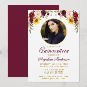 Waterverf Gemengd Lijst van de Floral-ronde Quince Kaart