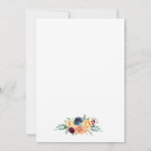 Waterverf gemengde bloemen bruidssalon fototent save the date (Achterkant)