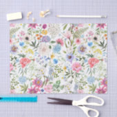 Waterverf gemengde tuinbloemen tissuepapier (Craft)