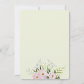 Waterverf Gentle White Calla Birthday Uitnodiging (Achterkant)