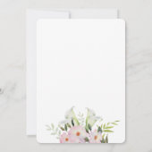 Waterverf Gentle White Calla Birthday Uitnodiging (Achterkant)