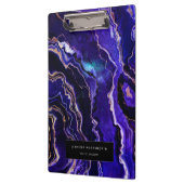 Waterverf Geode Modern Professional Paars Agate Klembord (Links)