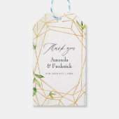 Waterverf Geometric Crystal Wedding Cadeaulabel (Voorkant)