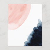 Waterverf Geometric Wedding Invite Flyer (Achterkant)