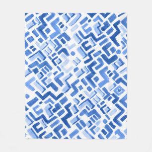 Waterverf geometrisch Abstract naadloos patroon Fleece Deken