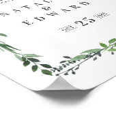 waterverf geometrische bruiloft poster (Hoek)