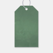 Waterverf Geometrische Eucalyptusbruiloft Cadeaulabel (Achterkant)