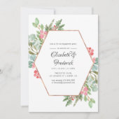 Waterverf Geometrische kerstfeestdag Kaart (Voorkant)