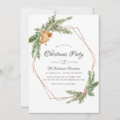 Waterverf Geometrische kerstfeestdag Kaart (Voorkant)