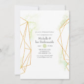 Waterverf Geometrische Kristallen Bruidsmeisjes Lu Kaart (Voorkant)