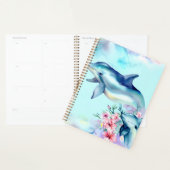 Waterverf gepelde dolfijn planner (Display)