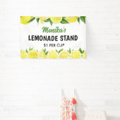 Waterverf gepersonaliseerde limonade stand spandoek (Insitu)