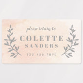 Waterverf Gepersonaliseerde naam Labels (Design 1)