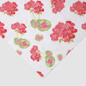 Waterverf Geraniums Pattern Tissuepapier (Detail)