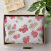 Waterverf Geraniums Pattern Tissuepapier (Geschenk)
