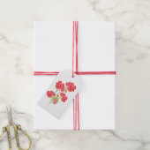 Waterverf Geraniums Stems Cadeaulabel (Met Touw)