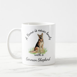 Waterverf German Shepherd Dog Pet Animal Koffiemok