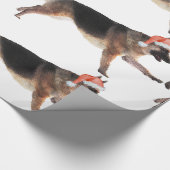 Waterverf German Shepherd Holiday Cadeaupapier (Hoek)