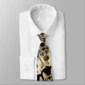 Waterverf German Shepherd Pet Dog Animal Stropdas (Gebonden)