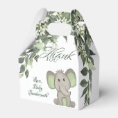 Waterverf Geslacht Neutrale elleptische Baby showe Bedankdoosjes (Achterkant)