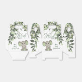 Waterverf Geslacht Neutrale elleptische Baby showe Bedankdoosjes (Uitgevouwen)