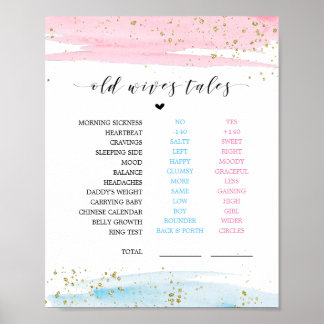 Waterverf Geslacht Verhalen oude vrouwen Tales Sig Poster
