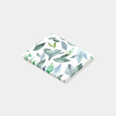 Waterverf gestorven bladeren 11 post-it® notes (Schuin)