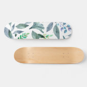 Waterverf gestorven bladeren 11 skateboard (Horizontaal)