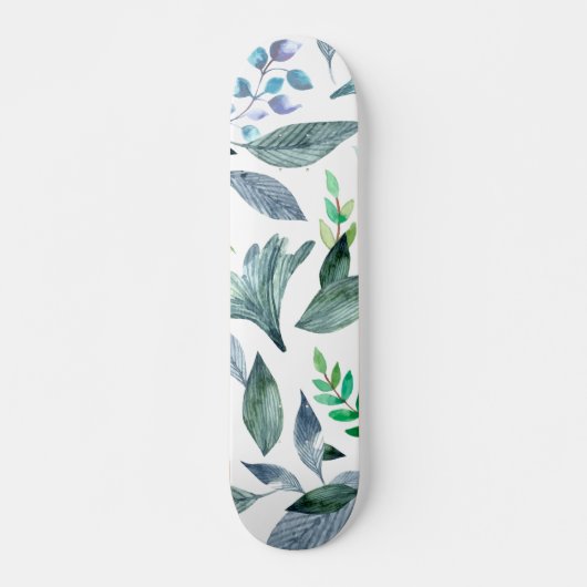 Waterverf gestorven bladeren 11 skateboard (Voorkant)