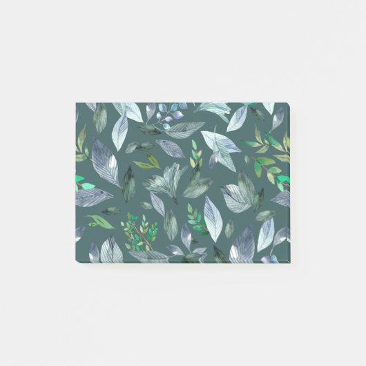 Waterverf gestorven bladeren 5 post-it® notes (Voorkant)