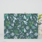 Waterverf gestorven bladeren 5 save the date (Staand voorkant)