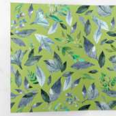 Waterverf gestorven bladeren 6 drieluik aankondiging (Binnenzijde eerst)