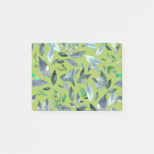 Waterverf gestorven bladeren 6 post-it® notes