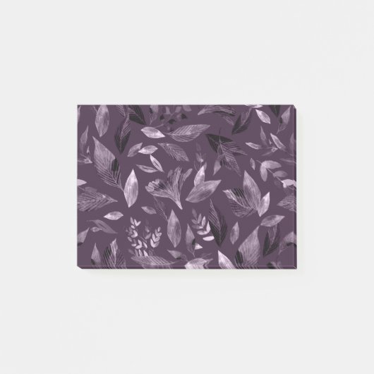 Waterverf gestorven bladeren 7 post-it® notes (Voorkant)